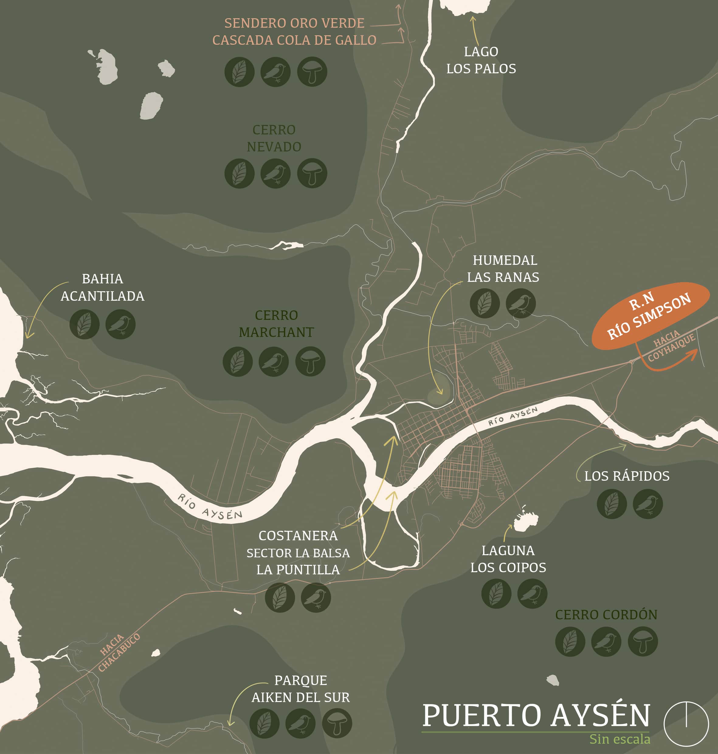 Mapa Aysen